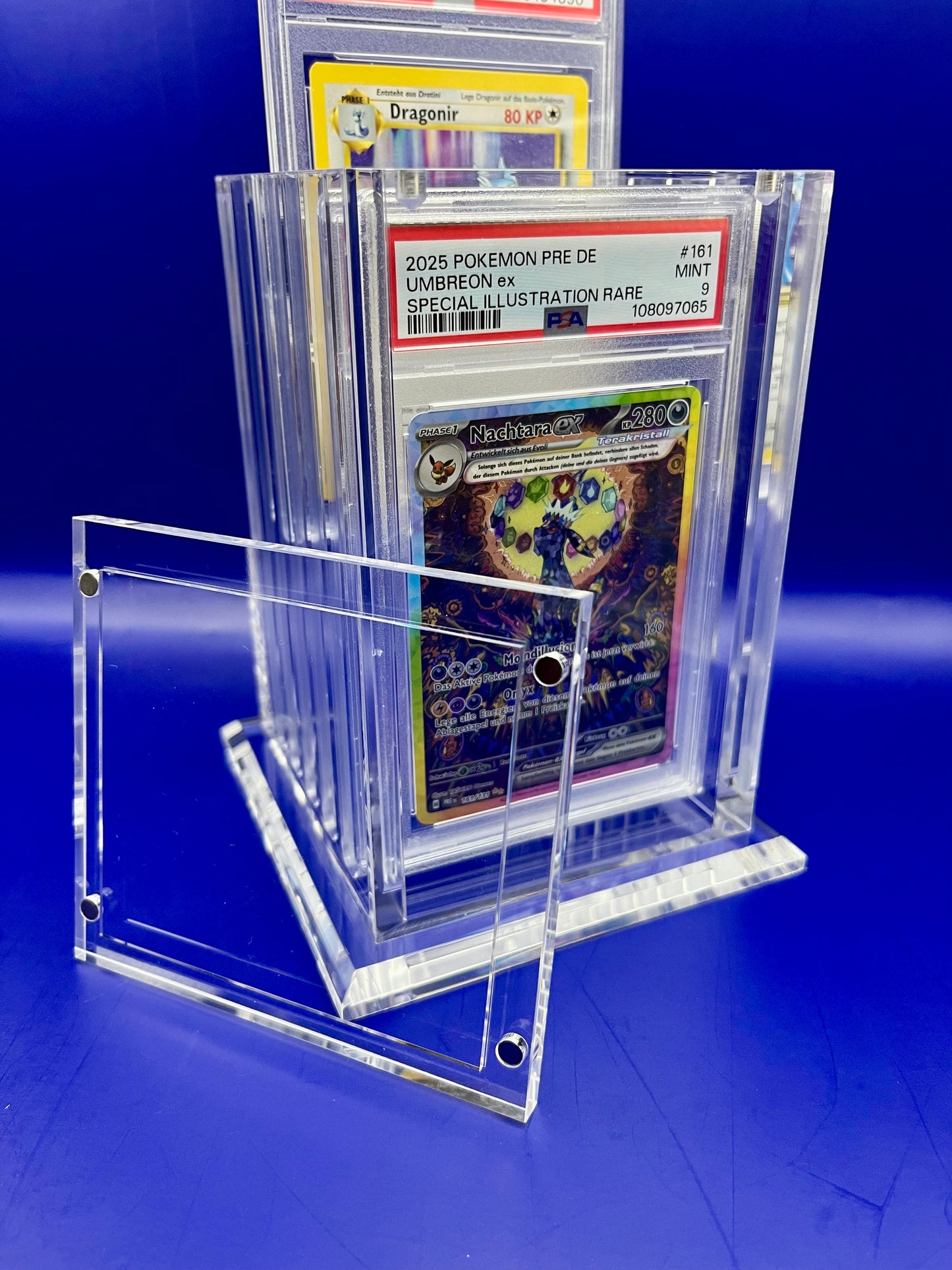 Acryl Case "PlayCollectTrade" Größe: 5er Ständer